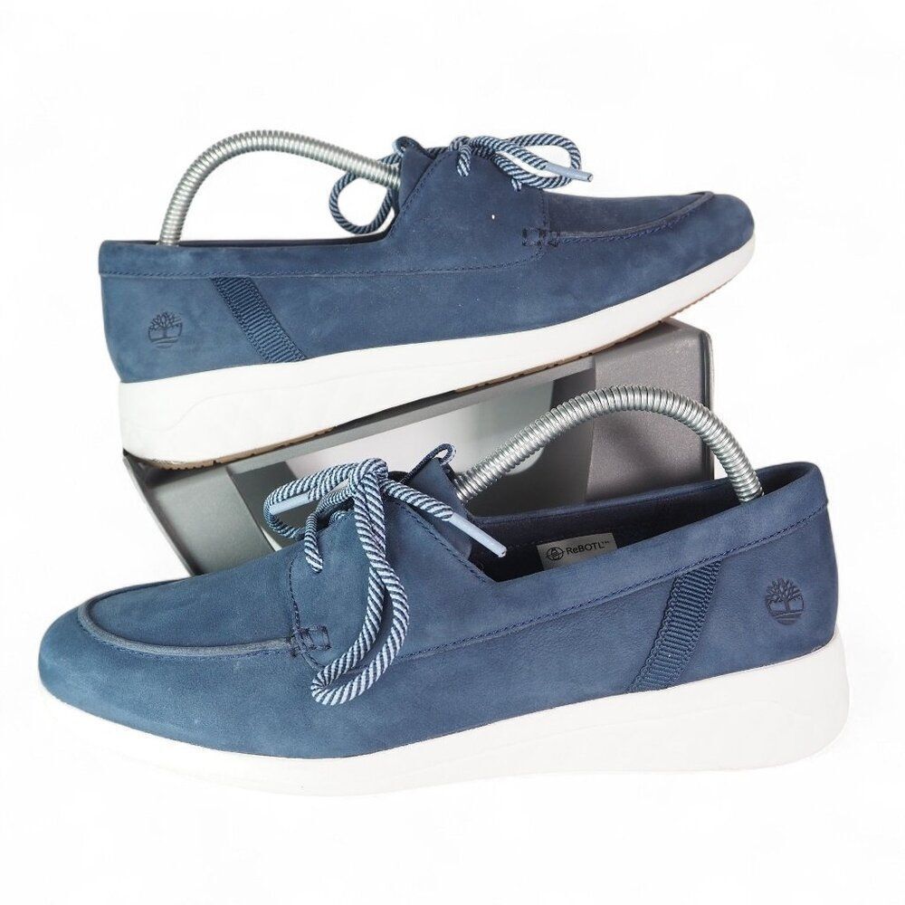 Timberland Bradstreet Ultra Nubuck‎ Boat Shoes Navy A2GPK A5560 Women's 10